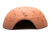 Iglu Höhle  terracotta für Garnelen und Krebse - groß Ø15 cm