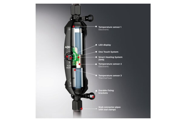 Aquael Flow Heater / Durchlaufheizer 500 Watt (300 -1000 l)