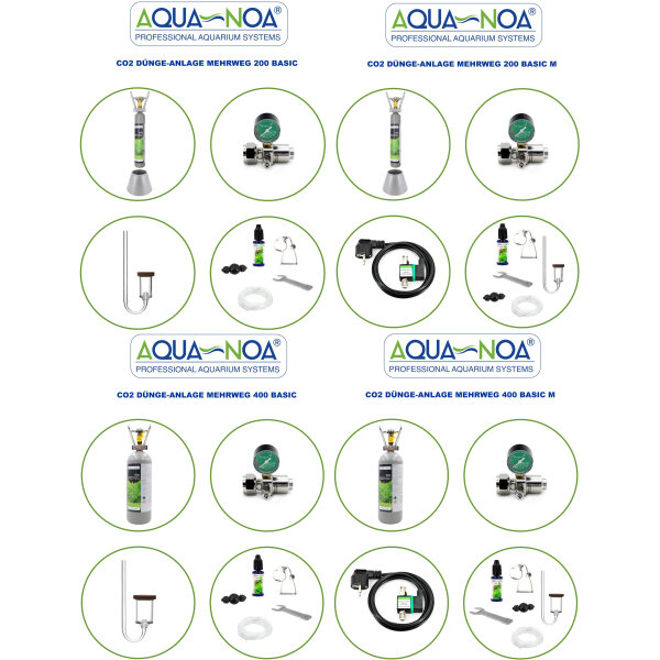 AQUA-NOA - CO2 Düngeanlage Basic, Mehrweg