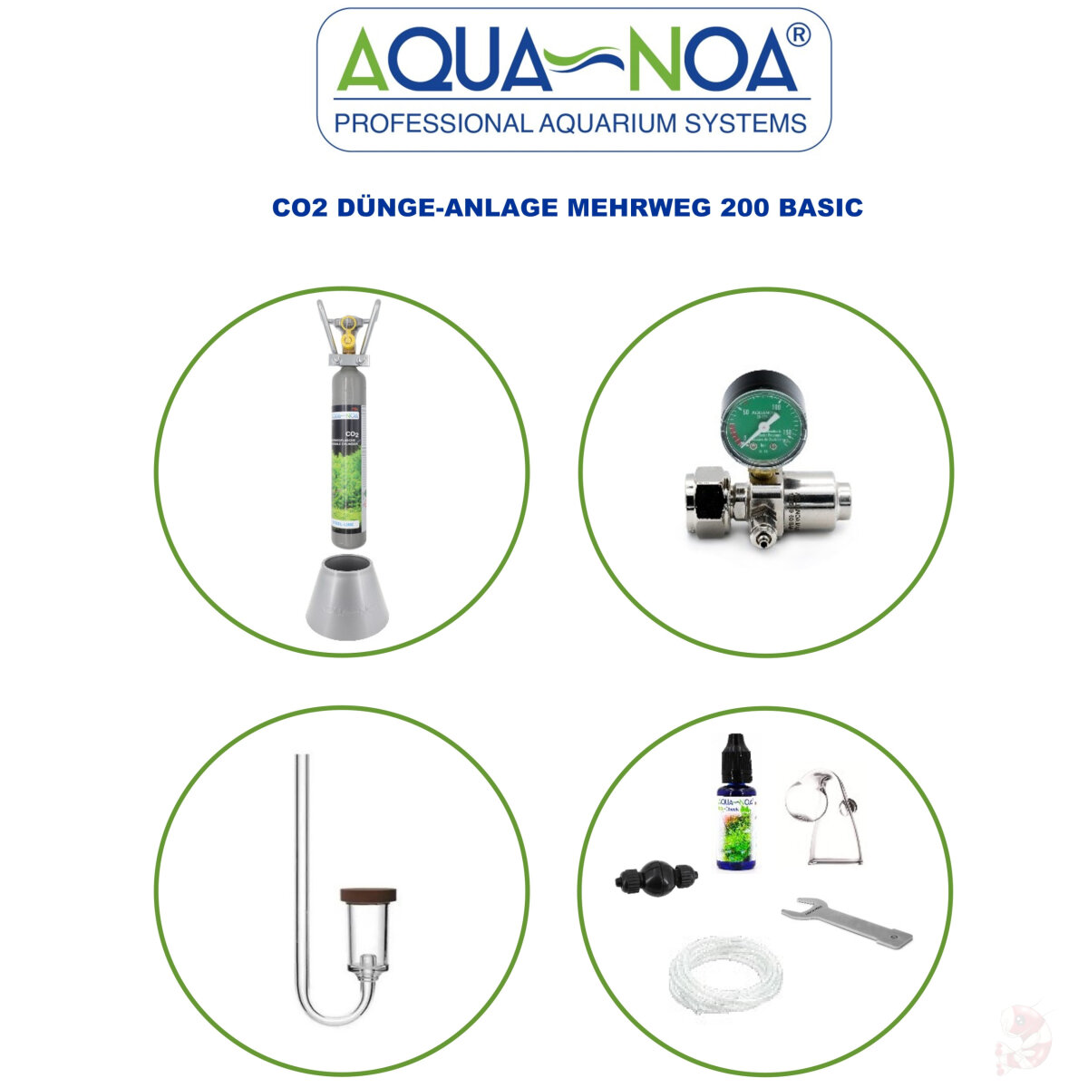 AQUA-NOA - CO2 Düngeanlage Basic 200, Mehrweg