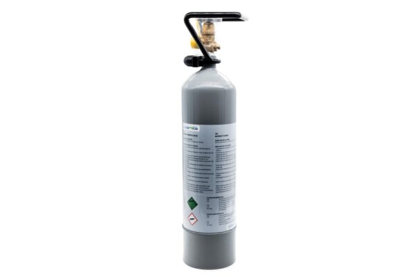 AQUA-NOA - CO2 Mehrweg-Flaschen mit Cage 2000 g, Gewinde W 21,8 x 1/14"