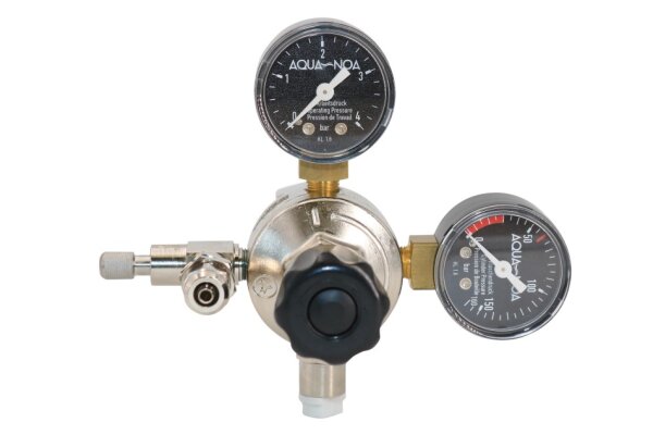AQUA-NOA - CO2 Druckminderer Profi M1 +  mit Feinnadelventil und Rückschlagventil, W21,8 x 1/14", Mehrweg