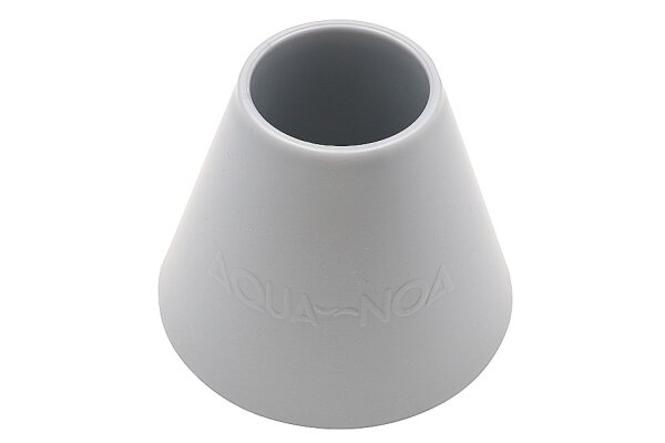 AQUA-NOA - Standfuß für 500 g CO2 Standard Mehrwegflaschen, Silber