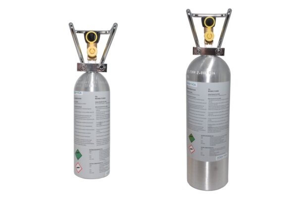 AQUA-NOA - CO2 Aluminium Mehrweg-Flaschen mit Cage 750-2000g, Gewinde W 21,8 x 1/14"