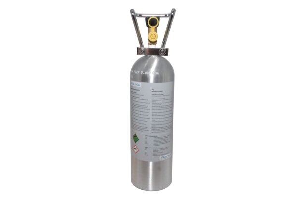 AQUA-NOA - CO2 Aluminium Mehrweg-Flaschen mit Cage 2000 g, Gewinde W 21,8 x 1/14"