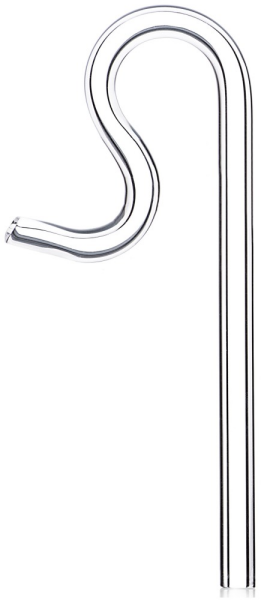 Aqua-Noa Glas Lily Pipe Mini 12/16 mm | saugnapfloser Outflow