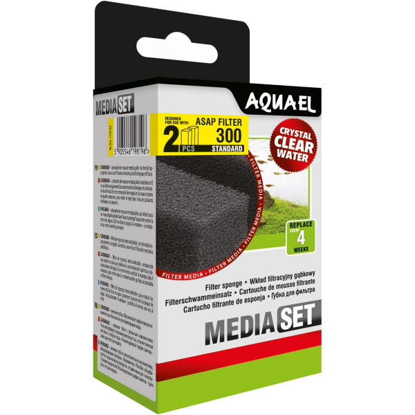 Aquael Media-Set Filterschwamm ASAP 300 Standard (2 Stück)