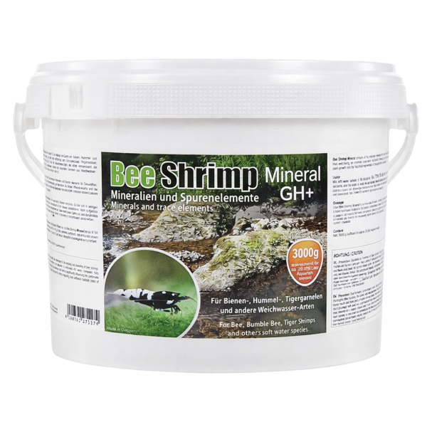 Salty Shrimp - Shrimp Mineral GH+ 3000 g | Bienensalz für Weichwasser (XXL)
