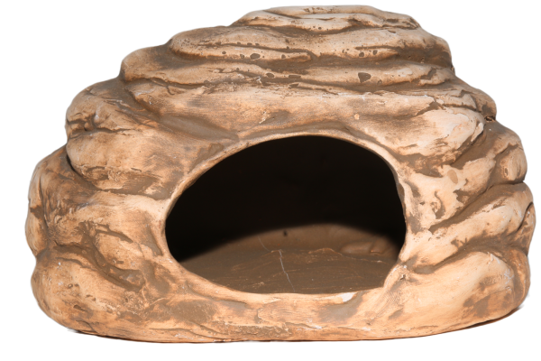 Aquarium Felsenhöhle aus Ton, 17 x 13 x 10 cm | Für Flusskrebse & große Welse