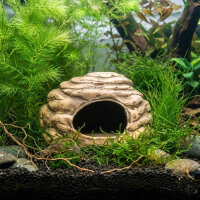 Aquarium Felsenhöhle aus Ton, 17 x 13 x 10 cm | Für Flusskrebse & große Welse