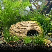 Aquarium Felsenhöhle aus Ton, 23 x 14 x 10 cm | Für sehr große Welse & Krebse