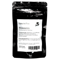 GT Blütenmix, gerebelt | 50 g Naturfutter für Garnelen