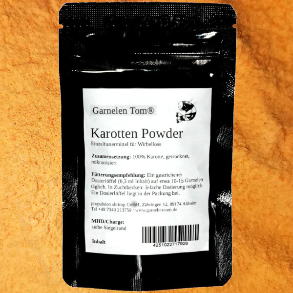 GT Karotten Puder | Natürliches Farbfutter & Aufzuchthilfe