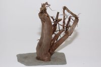 Moorwood auf Schiefer - "Peitschende Weide" 24x11x21 cm (LxBxH) #1666