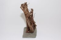 Moorwood auf Schiefer - "Peitschende Weide" 24x11x21 cm (LxBxH) #1666