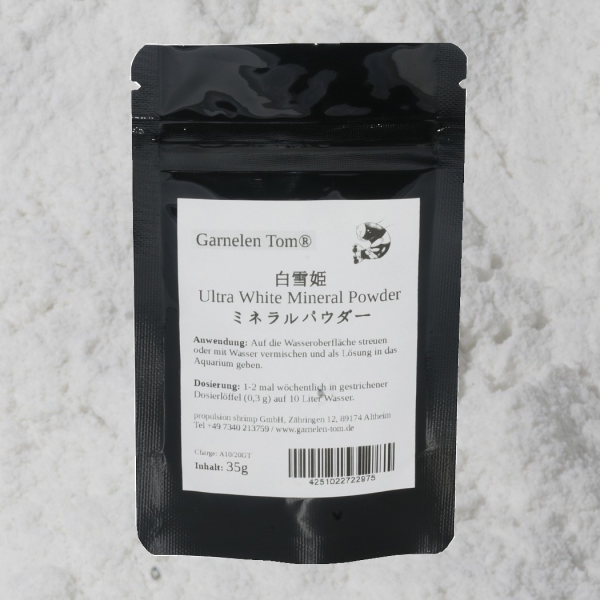 Ultra White Mineral Powder | Für deckendes Weiß bei Bienengarnelen