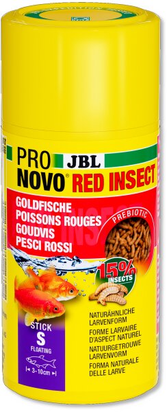 JBL Pronovo Red Insect Stick S, 100 ml | Insektenfutter für Goldfische