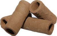 Strukturierte Tonröhre in Hellbraun (60 x 25 mm Länge x Durchmesser)