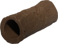 Strukturierte Tonröhre in Dunkellbraun (60 x 25 mm Länge x Durchmesser)