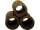 Garnelenröhren "Dark Brown Stack" - 3-fach, rau, 70 x 45 x 45 mm (LxBxH)