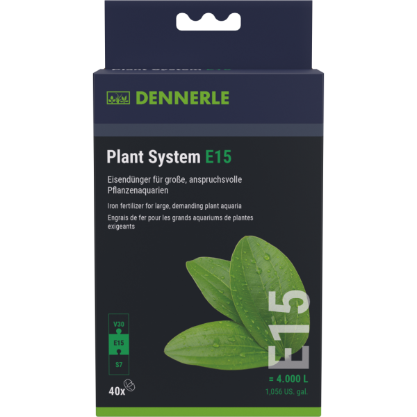 Dennerle Plant System E15 - Eisendünger, 40 Stk. Tabletten