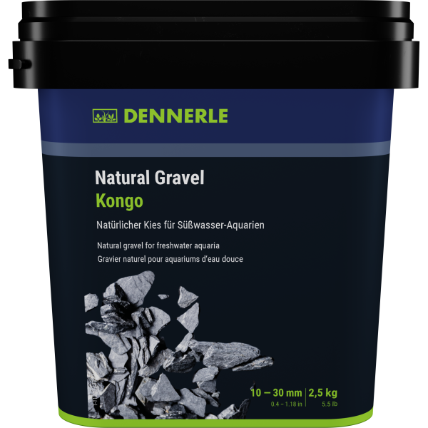 Dennerle Natural Gravel Kongo 10-30 mm,  2,5 kg