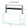 Aquael UltraScape 90 Weißglas Aquarium Forest | 243 l Aquascaping-Aquarium mit schwarzer LED-Halterung