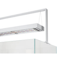 Aquael UltraScape 90 Weißglas Aquarium Snow | 243 l Aquascaping-Aquarium mit weißer LED-Halterung