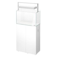 Aquael UltraScape 60 Weißglas Aquarium Kombination Snow | 64 l Set mit weißem Unterschrank