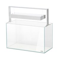 Aquael UltraScape 60 Weißglas Aquarium Kombination Snow | 64 l Set mit weißem Unterschrank