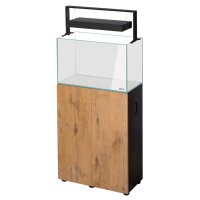 Aquael UltraScape 60 Weißglas Aquarium Kombination Forest | 64 l Set mit dunklem Unterschrank