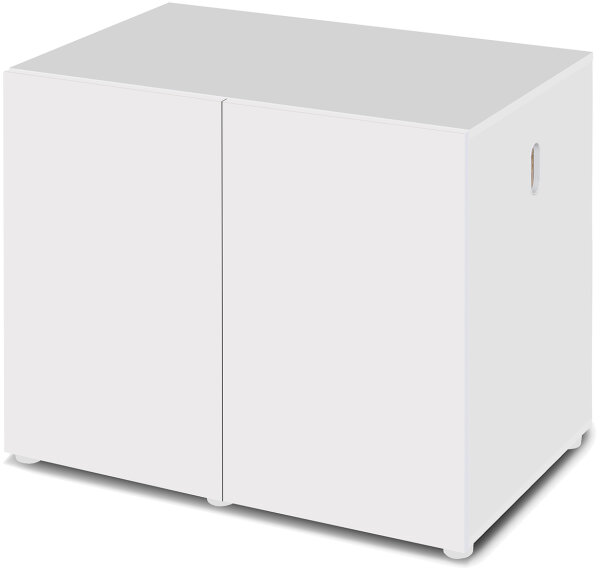 Aquael Schrank UltraScape 90 Snow | Aquariumunterschrank 90 x 60 cm in heller Weißoptik