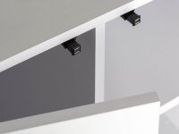 Aquael UltraScape 90 Weißglas Aquarium Kombination Snow | 243 l Set mit weißem Unterschrank