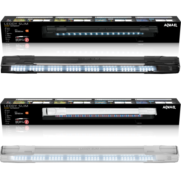 Aquael Leddy Slim Sunny 2,0 D&N 36W, Aufsetzlampe für 100 - 127 cm breite Aquarien