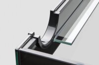Aquael Aquariumset Glossy 100 Kombination Day & Night schwarz | 215 l mit Unterschrank