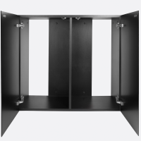Aquael Aquariumset Glossy 100 Kombination Day & Night schwarz | 215 l mit Unterschrank
