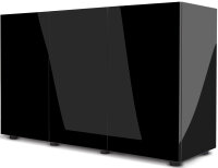 Aquael Aquariumset Glossy 150 Kombination Day & Night schwarz | 405 l mit Unterschrank