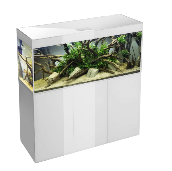 Aquael Aquariumset Glossy 150 Kombination Day & Night weiß | 405 l Aquarienkombination