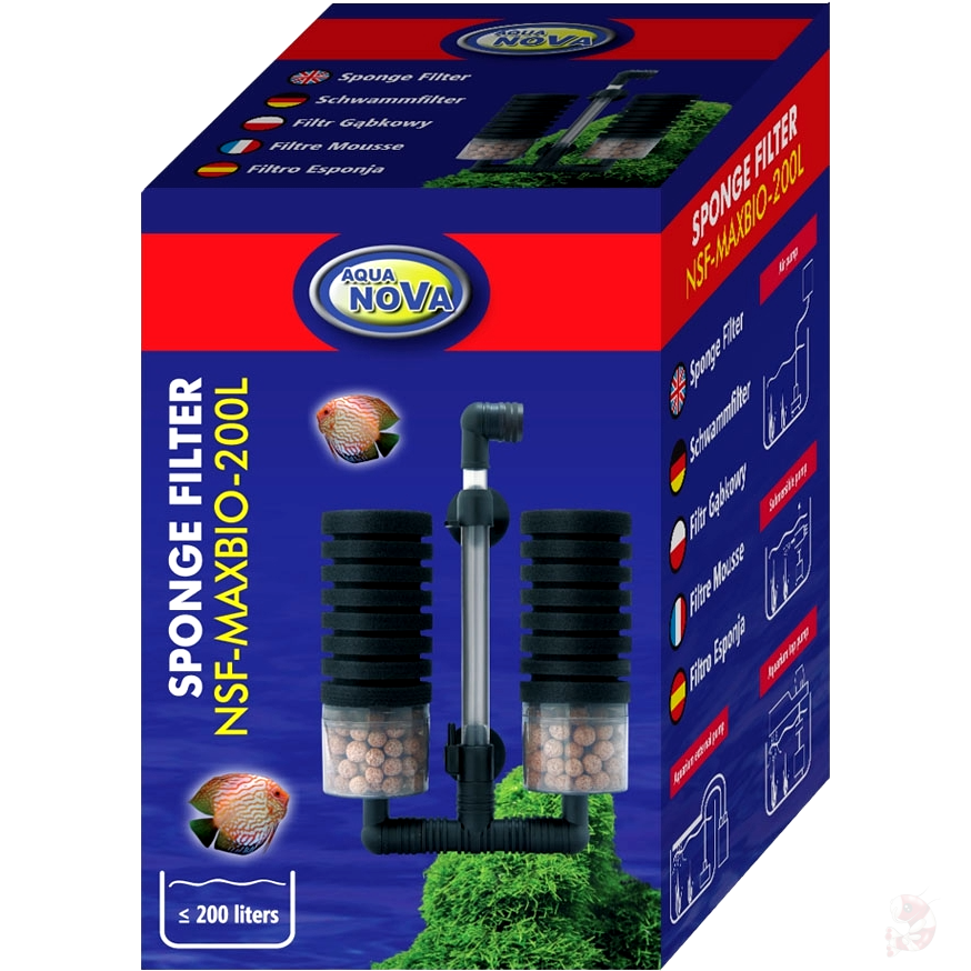 AQUANEAT Doppel-Schwammfilter Für Nano-Aquarien Bis 3,5 Liter – Bio-Filtration Mit Luftpumpe Für Betta, Garnelen & Zucht