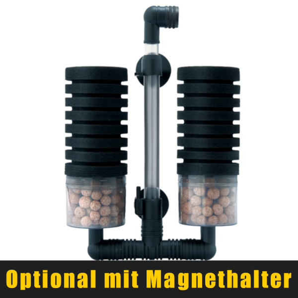 Aqua Nova NSF-MAXBIO-200L | Doppel-Schwammfilter mit optionaler Magnethalterung