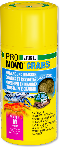 JBL ProNovo Crabs Wafer M, 100 ml | Hauptfutter für Krebse