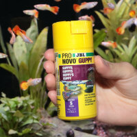 JBL Pronovo Guppy Grano S, 100 ml | Prebiotisches Hauptfutter für Guppys