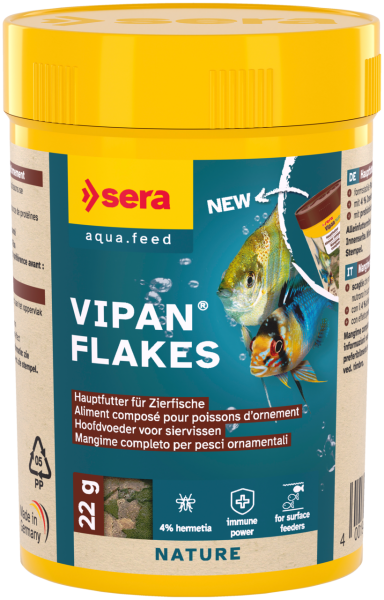 sera Vipan Flakes | Prebiotisches Hauptfutter für Zierfische