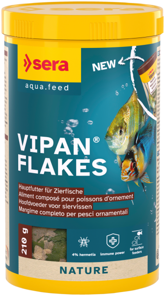 sera Vipan Flakes, 1000 ml | Züchterpackung Flockenfutter