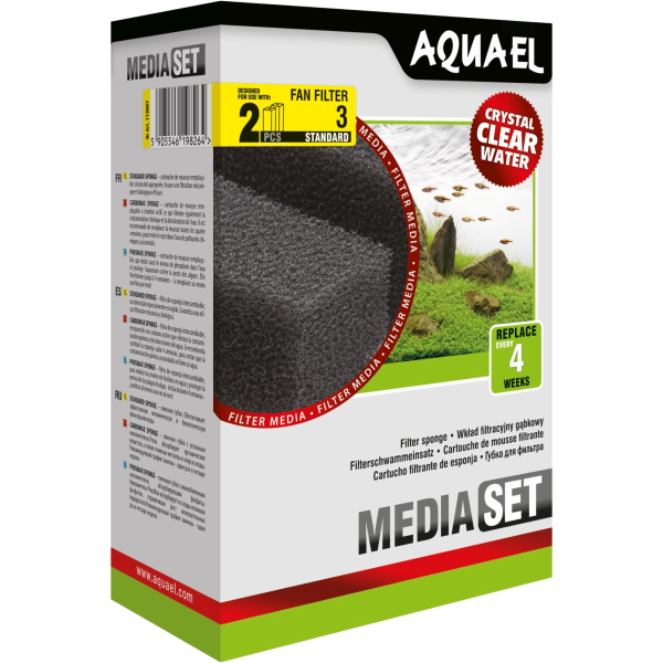 Aquael Filterschwamm FAN 3 Plus (2 Stk.)
