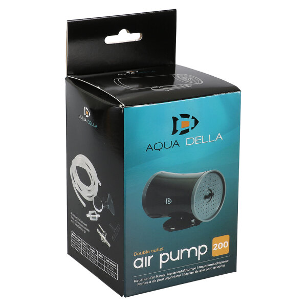 Aqua Della Air Pump 200 | Leise Luftpumpe mit 2 Ausgängen