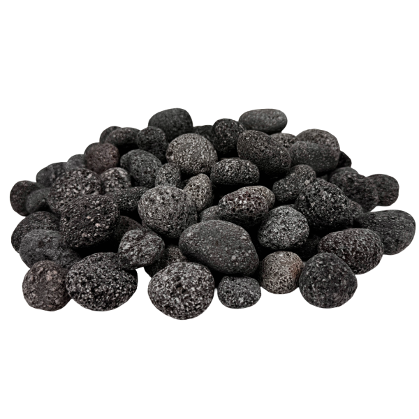 Crater Pebbles grau 20–30 mm | 2 kg Netz Hardscape-Steine für Aquascaping