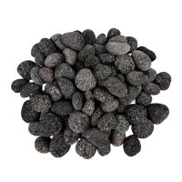 Crater Pebbles grau 20–30 mm | 2 kg Netz Hardscape-Steine für Aquascaping