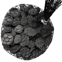 Crater Pebbles grau 20–30 mm | 2 kg Netz Hardscape-Steine für Aquascaping
