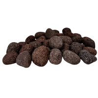 Crater Pebbles braun 20–30 mm | 2 kg Netz Hardscape-Steine für Aquascaping